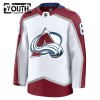 Lasten NHL Colorado Avalanche Pelipaita Fanatics Premium Cale Maker Vieras 2024-25 Valkoinen